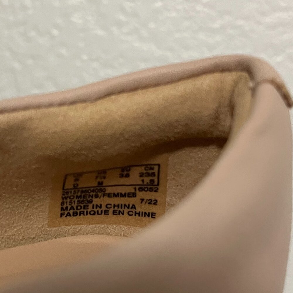 CLARKS ~ Ambyr Shine Pump in Dusty Rose / Almond Toe Mary Jane / Size 7.5M - Picture 7 of 7